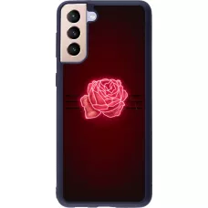 Samsung Galaxy S21+ 5G Case Hülle - Silikon schwarz Spring 23 neon rose