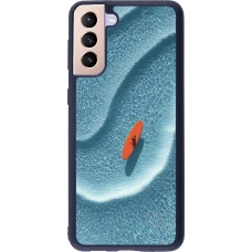 Samsung Galaxy S21+ 5G Case Hülle - Silikon schwarz Orange surf Summer 2026