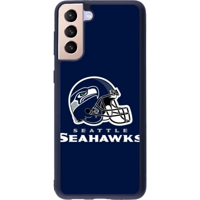 Coque Samsung Galaxy S21+ 5G - Silicone rigide noir Super Bowl 26 Seattle 3