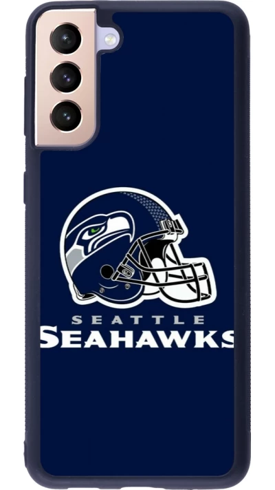 Samsung Galaxy S21+ 5G Case Hülle - Silikon schwarz Super Bowl 26 Seattle 3