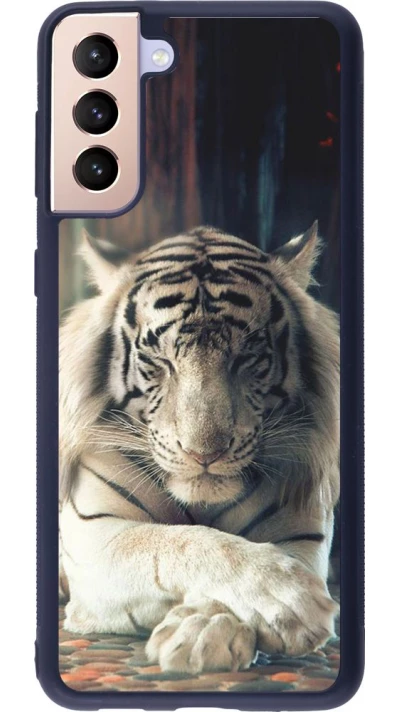 Coque Samsung Galaxy S21+ 5G - Silicone rigide noir Zen Tiger