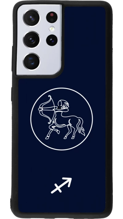 Samsung Galaxy S21 Ultra 5G Case Hülle - Silikon schwarz Astrologie Schütze