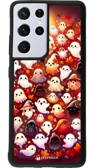 Samsung Galaxy S21 Ultra 5G Case Hülle - Silikon schwarz Gespenster Herbst niedlich
