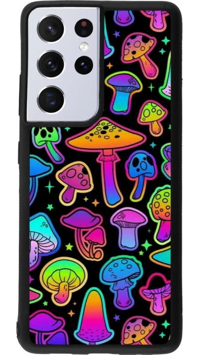 Samsung Galaxy S21 Ultra 5G Case Hülle - Silikon schwarz Autumn 2024 magic mushrooms