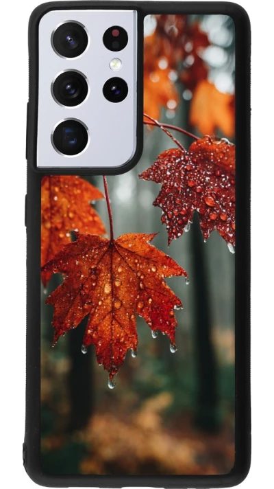 Samsung Galaxy S21 Ultra 5G Case Hülle - Silikon schwarz Autumn 25 Rain