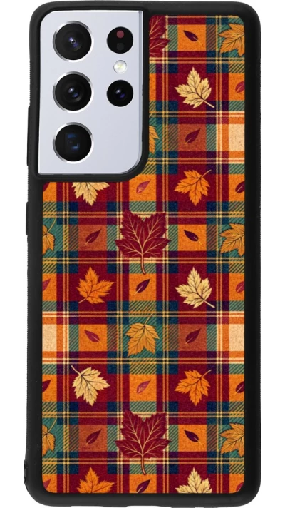 Coque Samsung Galaxy S21 Ultra 5G - Silicone rigide noir Autumn 26 Autumn pattern