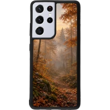 Coque Samsung Galaxy S21 Ultra 5G - Silicone rigide noir Autumn 26 Autumn walk