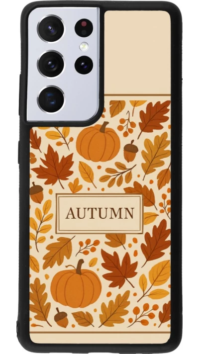 Coque Samsung Galaxy S21 Ultra 5G - Silicone rigide noir Autumn 26 Hello autumn