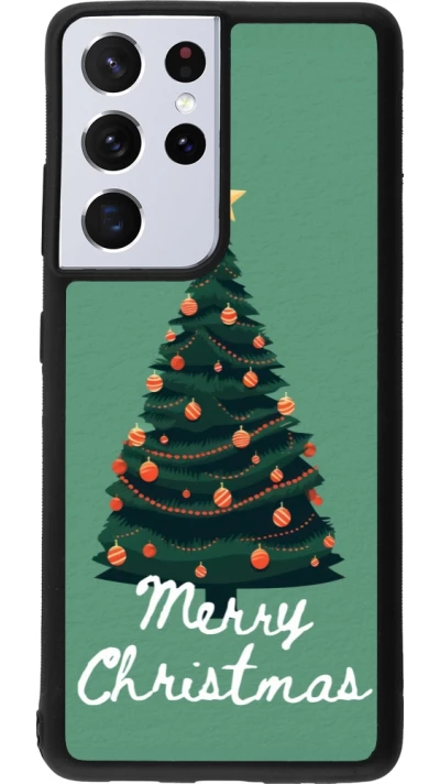 Samsung Galaxy S21 Ultra 5G Case Hülle - Silikon schwarz Christmas 25 Xmas Tree