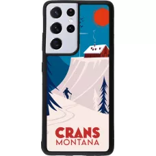 Samsung Galaxy S21 Ultra 5G Case Hülle - Silikon schwarz Crans-Montana Cabane