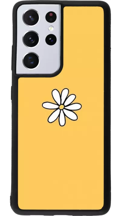 Samsung Galaxy S21 Ultra 5G Case Hülle - Silikon schwarz Easter 2023 daisy