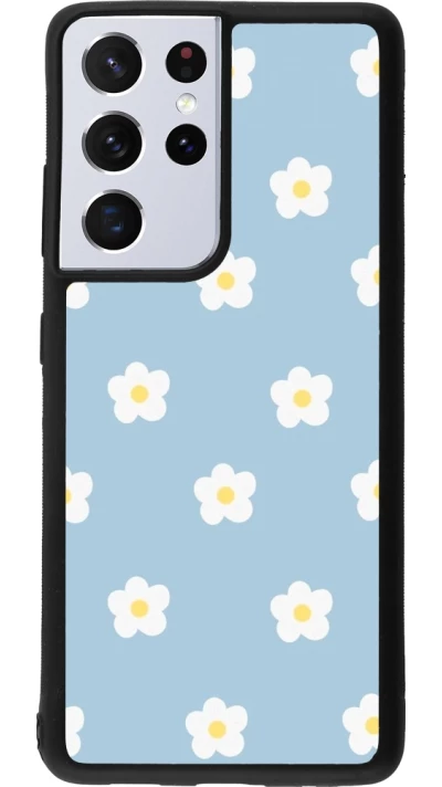 Samsung Galaxy S21 Ultra 5G Case Hülle - Silikon schwarz Easter 2024 daisy flower