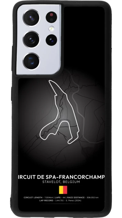 Samsung Galaxy S21 Ultra 5G Case Hülle - Silikon schwarz F1 Track 2025 Belgium