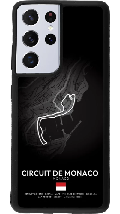 Samsung Galaxy S21 Ultra 5G Case Hülle - Silikon schwarz F1 Track 2025 Monaco