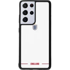 Samsung Galaxy S21 Ultra 5G Case Hülle - Silikon schwarz England 2026 personalisierbares Fussballtrikot