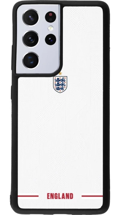 Samsung Galaxy S21 Ultra 5G Case Hülle - Silikon schwarz England 2026 personalisierbares Fussballtrikot