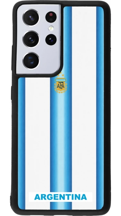 Samsung Galaxy S21 Ultra 5G Case Hülle - Silikon schwarz Argentinien 2026 personalisierbares Fussballtrikot