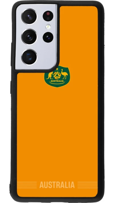 Samsung Galaxy S21 Ultra 5G Case Hülle - Silikon schwarz Australien 2026 personalisierbares Fussballtrikot