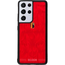 Samsung Galaxy S21 Ultra 5G Case Hülle - Silikon schwarz Belgien 2026 personalisierbares Fussballtrikot