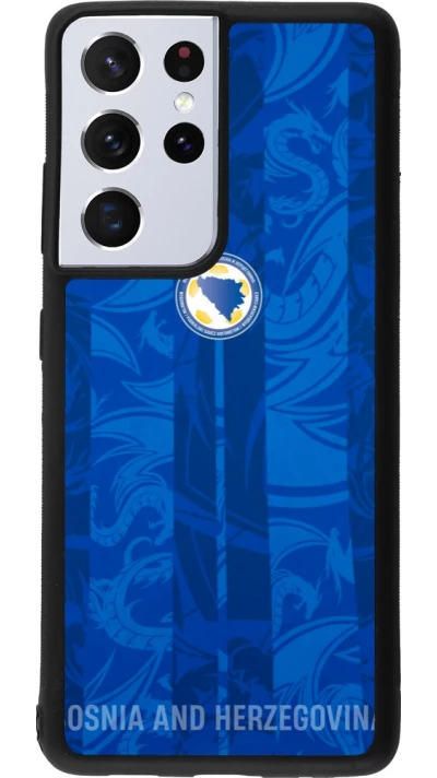Samsung Galaxy S21 Ultra 5G Case Hülle - Silikon schwarz Bosnien und Herzegowina 2026 personalisierbares Fussballtrikot