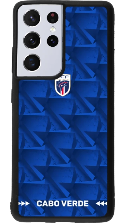 Samsung Galaxy S21 Ultra 5G Case Hülle - Silikon schwarz Kap Verde 2026 personalisierbares Fussballtrikot