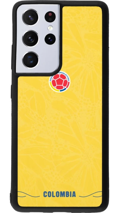 Samsung Galaxy S21 Ultra 5G Case Hülle - Silikon schwarz Kolumbien 2026 personalisierbares Fussballtrikot