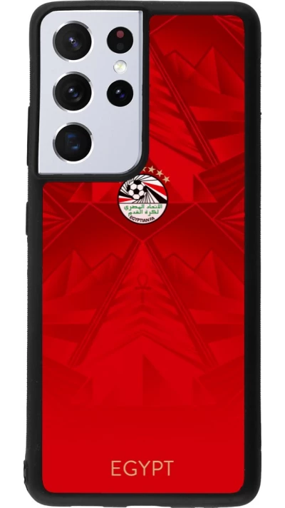 Samsung Galaxy S21 Ultra 5G Case Hülle - Silikon schwarz Ägypten 2026 personalisierbares Fussballtrikot