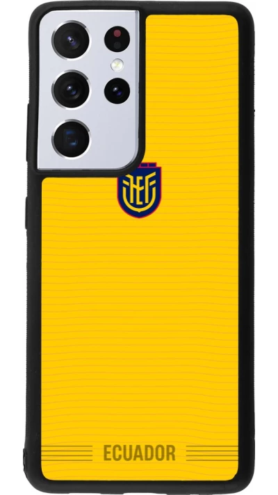 Samsung Galaxy S21 Ultra 5G Case Hülle - Silikon schwarz Ecuador 2026 personalisierbares Fussballtrikot