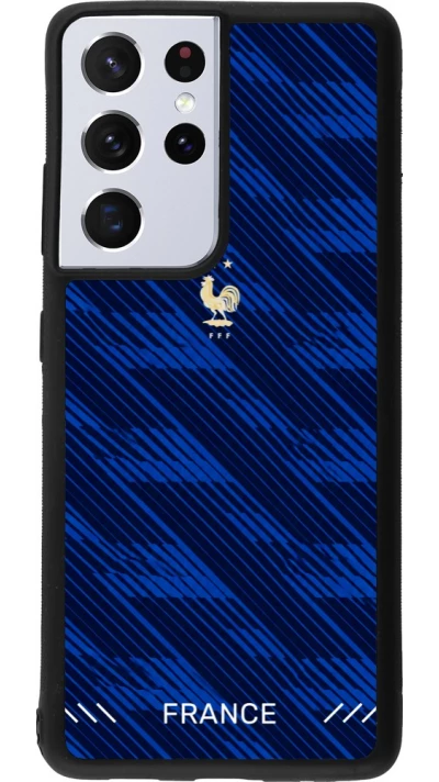 Samsung Galaxy S21 Ultra 5G Case Hülle - Silikon schwarz Frankreich 2026 personalisierbares Fussballtrikot