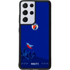 Samsung Galaxy S21 Ultra 5G Case Hülle - Silikon schwarz Haiti 2026 personalisierbares Fussballtrikot