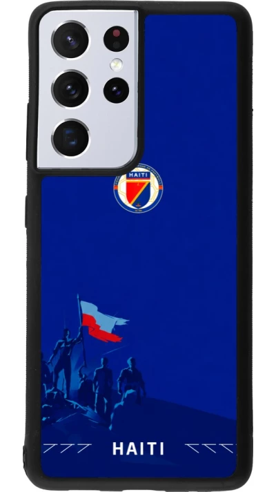Samsung Galaxy S21 Ultra 5G Case Hülle - Silikon schwarz Haiti 2026 personalisierbares Fussballtrikot