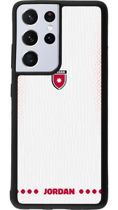 Samsung Galaxy S21 Ultra 5G Case Hülle - Silikon schwarz Jordanien 2026 personalisierbares Fussballtrikot