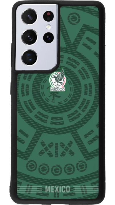 Samsung Galaxy S21 Ultra 5G Case Hülle - Silikon schwarz Mexiko 2026 personalisierbares Fussballtrikot