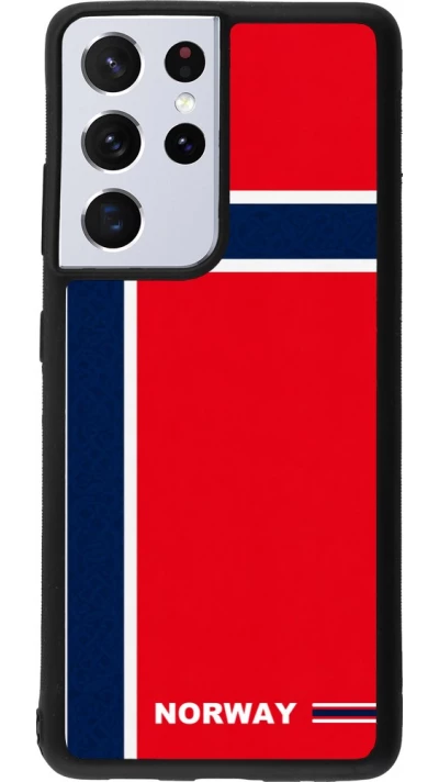 Samsung Galaxy S21 Ultra 5G Case Hülle - Silikon schwarz Norwegen 2026 personalisierbares Fussballtrikot