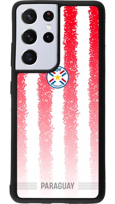 Samsung Galaxy S21 Ultra 5G Case Hülle - Silikon schwarz Paraguay 2026 personalisierbares Fussballtrikot