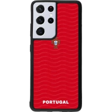 Samsung Galaxy S21 Ultra 5G Case Hülle - Silikon schwarz Portugal 2026 personalisierbares Fussballtrikot