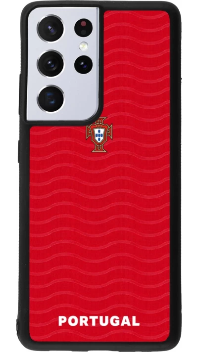 Samsung Galaxy S21 Ultra 5G Case Hülle - Silikon schwarz Portugal 2026 personalisierbares Fussballtrikot