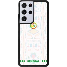Samsung Galaxy S21 Ultra 5G Case Hülle - Silikon schwarz Senegal 2026 personalisierbares Fussballtrikot