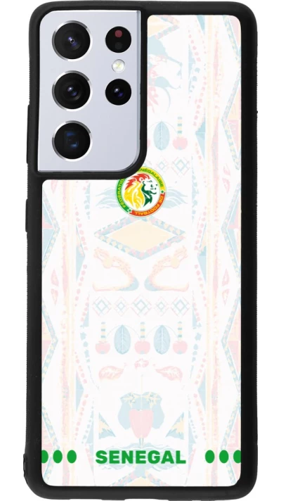 Samsung Galaxy S21 Ultra 5G Case Hülle - Silikon schwarz Senegal 2026 personalisierbares Fussballtrikot
