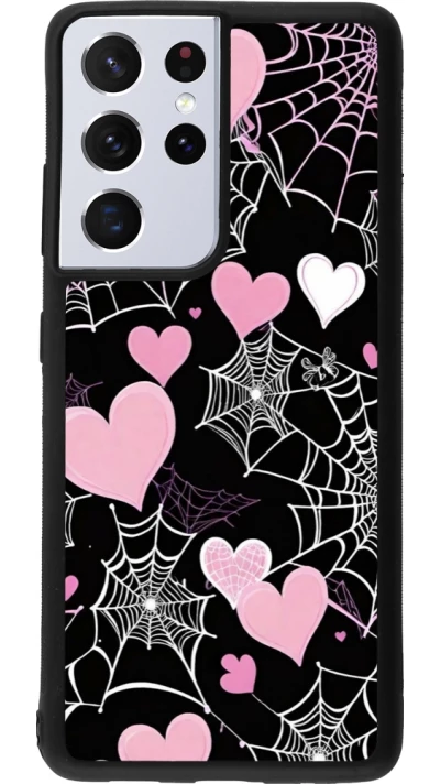Samsung Galaxy S21 Ultra 5G Case Hülle - Silikon schwarz Halloween 2024 girly