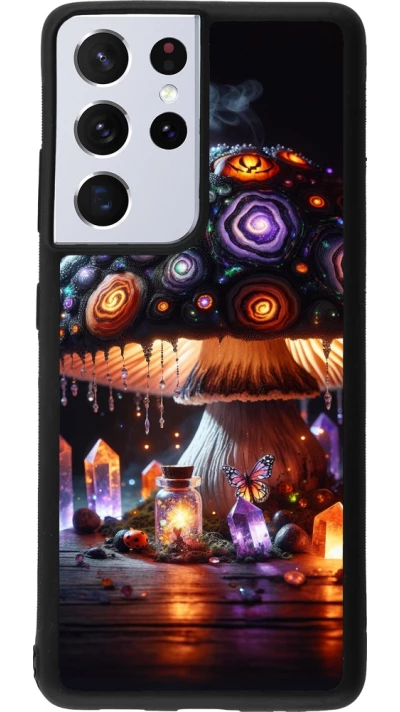Samsung Galaxy S21 Ultra 5G Case Hülle - Silikon schwarz Halloween Zaubertrank Magie