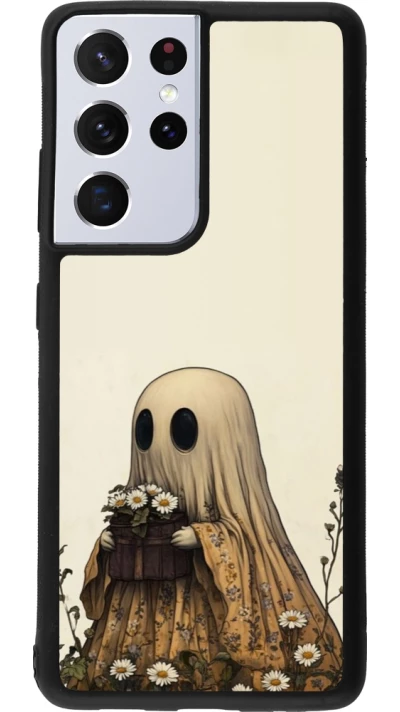 Samsung Galaxy S21 Ultra 5G Case Hülle - Silikon schwarz Halloween 2025 Ghost gardener