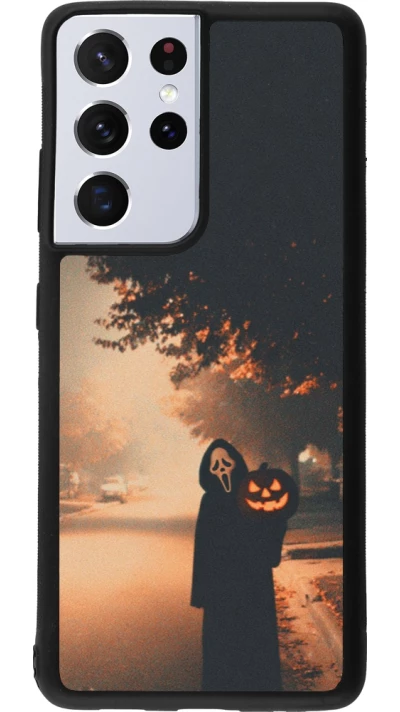 Samsung Galaxy S21 Ultra 5G Case Hülle - Silikon schwarz Halloween 2025 Scream