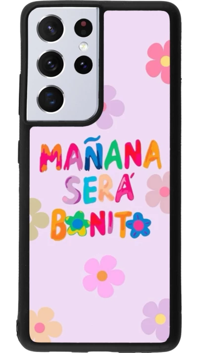 Samsung Galaxy S21 Ultra 5G Case Hülle - Silikon schwarz Karol G Manana sera bonito