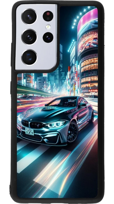 Samsung Galaxy S21 Ultra 5G Case Hülle - Silikon schwarz BMW M4 Tokio Nacht