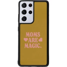Samsung Galaxy S21 Ultra 5G Case Hülle - Silikon schwarz Mom 2026 Are Magic
