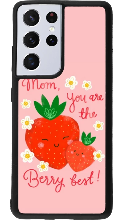 Samsung Galaxy S21 Ultra 5G Case Hülle - Silikon schwarz Mom 2026 Berry best