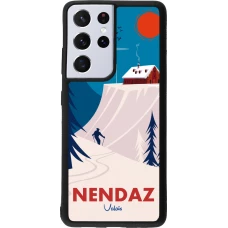 Samsung Galaxy S21 Ultra 5G Case Hülle - Silikon schwarz Nendaz Cabane Ski