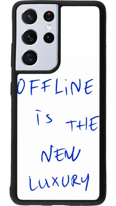 Samsung Galaxy S21 Ultra 5G Case Hülle - Silikon schwarz Offline is the new luxury
