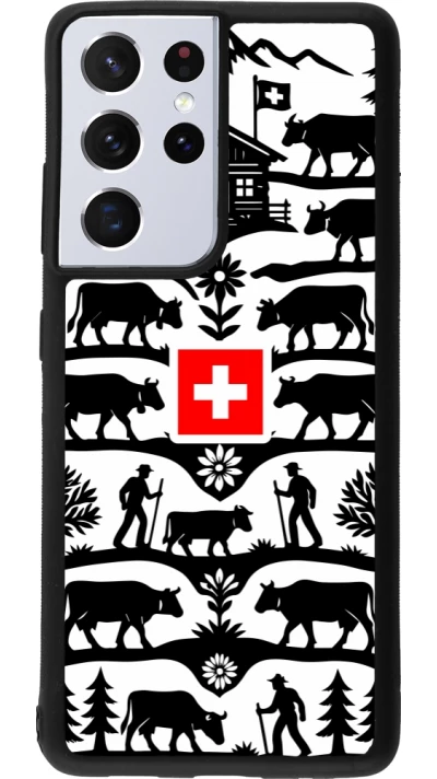 Samsung Galaxy S21 Ultra 5G Case Hülle - Silikon schwarz Poya Schweiz 3